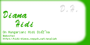 diana hidi business card